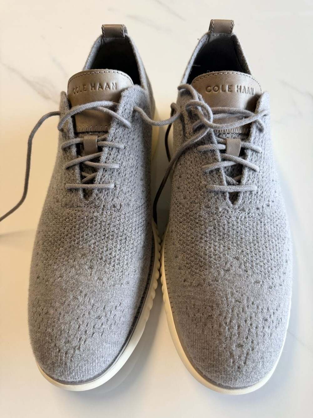 Cole Haan Men's 2.ZERØGRAND Stitchlite Knit Oxford Shoe Grey Size 11 M C33484